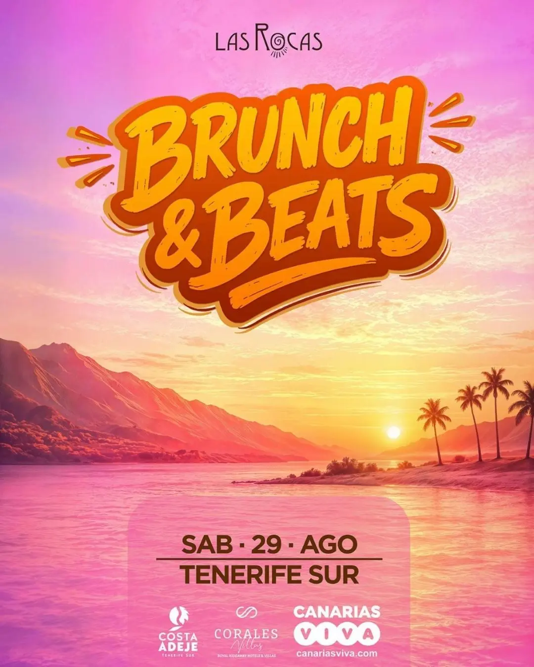 Cartel Brunch & Beats sábado 29 de agosto